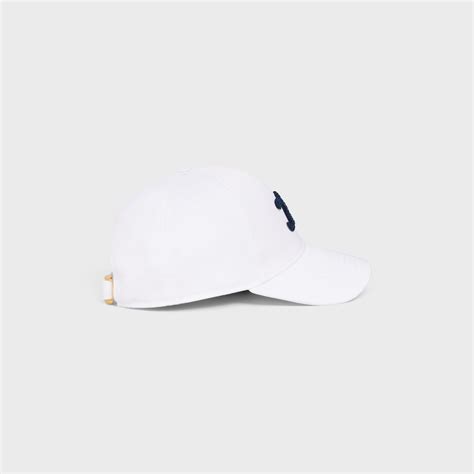 celine white baseball cap